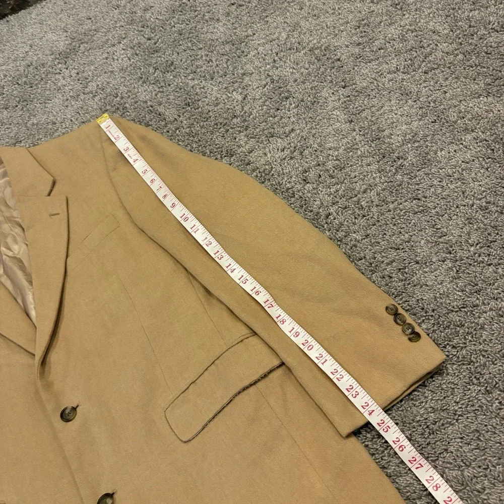 Jos A Bank Blazer Mens 42L Beige Camelhair Sport Coat Old Money Luxury Jacket